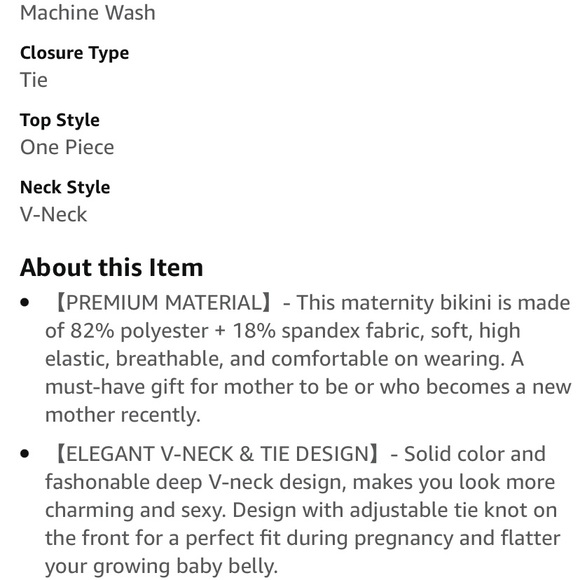 96. Pregnancy beach swim suit size M - Picture 8 of 10